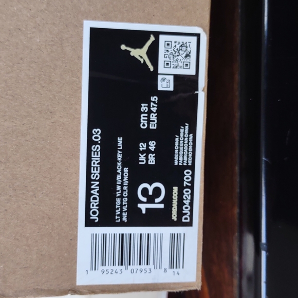 BRAND NEW NIKE JORDAN SERIES.03 DEAR 90'S - Picture 16 of 16